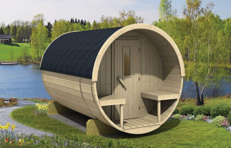 Как выбрать круглую баню‑бочку для дачи: размер, планировка, комплектация