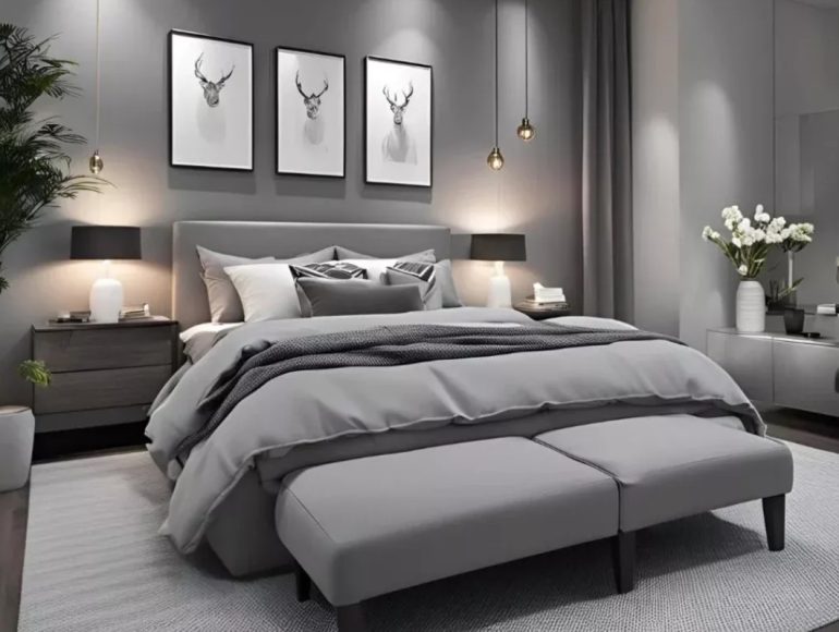 Современная спальня без лишнего: визуальная тишина, продуманное хранение и функциональная простота