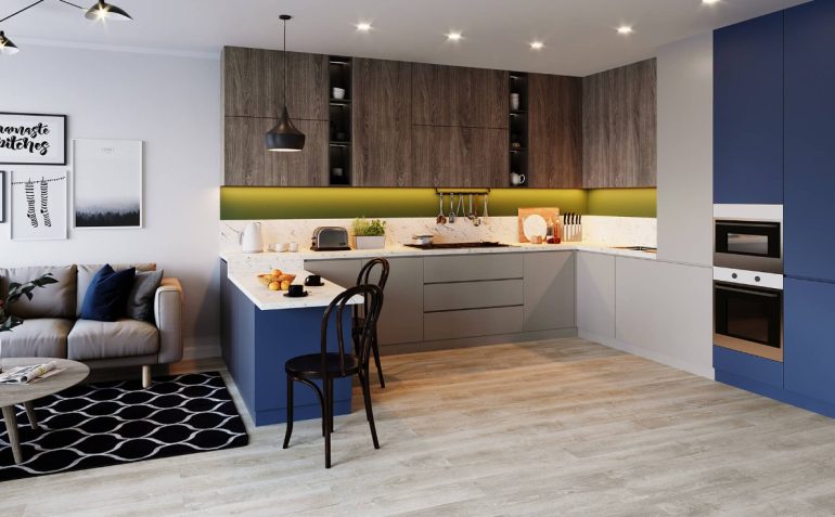 Кухня‑гостиная нового формата: зонирование, свет и мебель для единого пространства